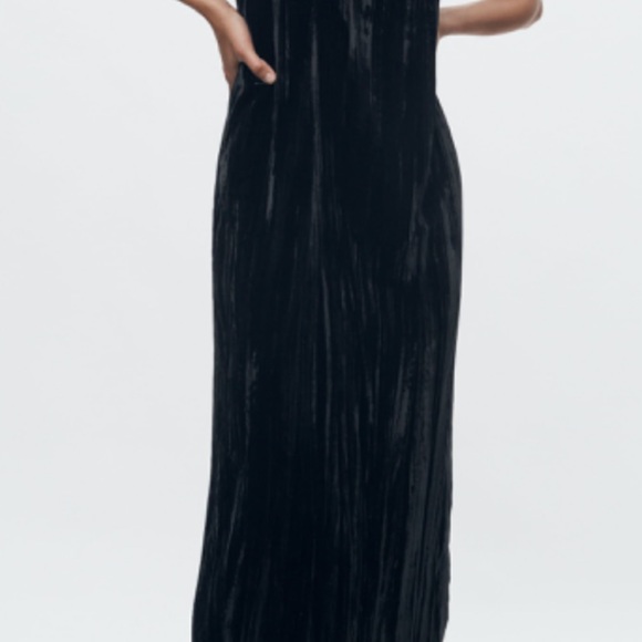 Zara velvet midi dress - Picture 2 of 4